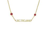 USC Trojans Chelsea Taylor Gold-Plated Brass Copperplate Necklace